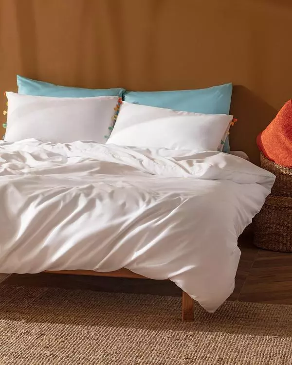 Pin Double Size Satin Duvet Cover Set