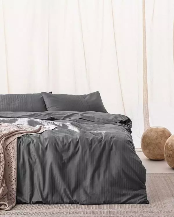 Adrien Duvet Cover Set - Ribbed