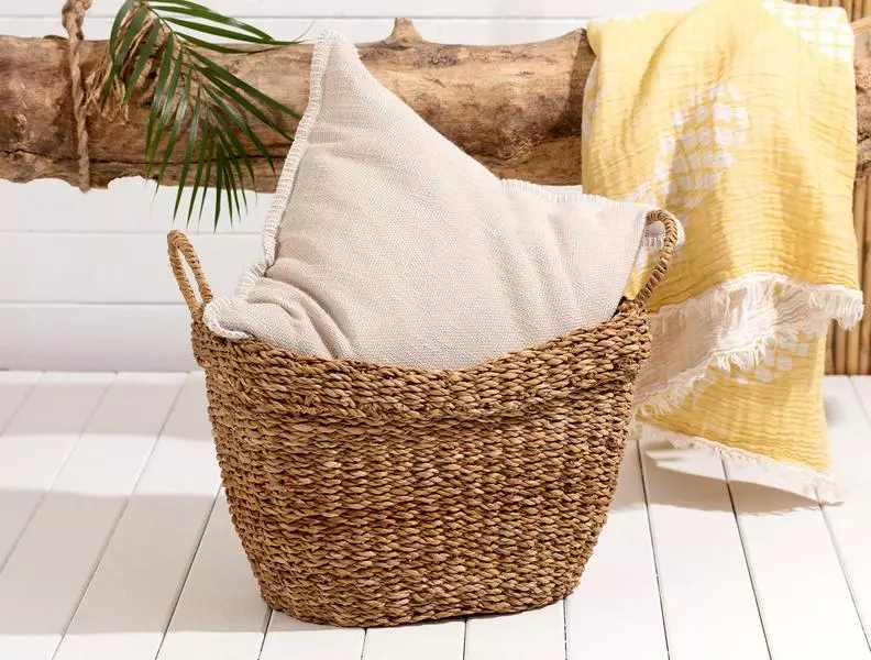 Delle Large Wicker Basket