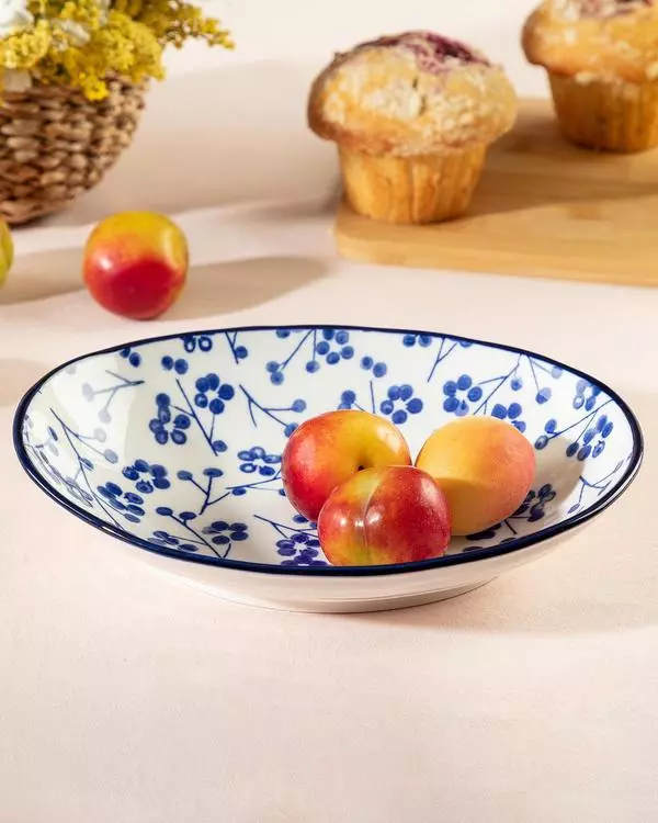 Reve Bleu Graine Oval Plate