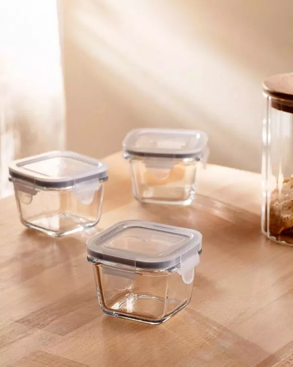 Marle 3-Piece Square Mini Food Container - 150Ml