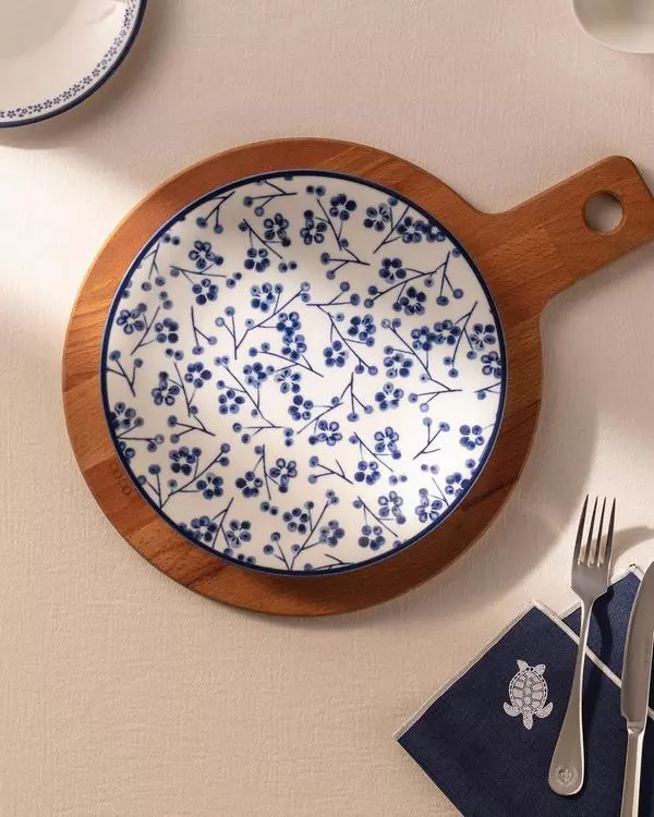 Rêve Bleu Ange Service Plate 25 Cm